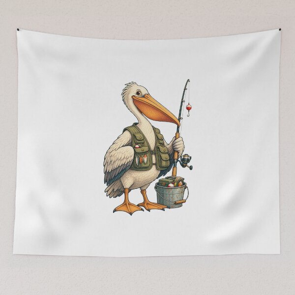 Item preview, Pelican Fishing Day designed and sold by cybersilverhand.