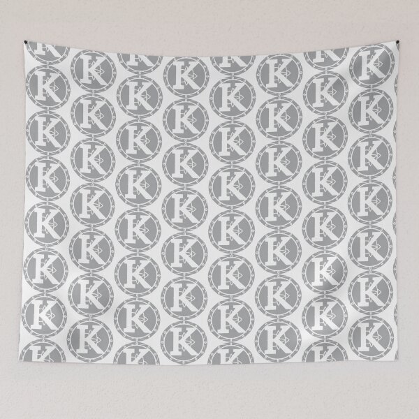 Item preview, Karnivool White K Monogram Geometric Circle Emblem designed and sold by MystiColo.