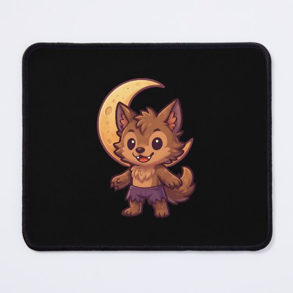 Item preview, Cute Werewolf & Crescent Moon Halloween Design designed and sold by SideKickCreates.