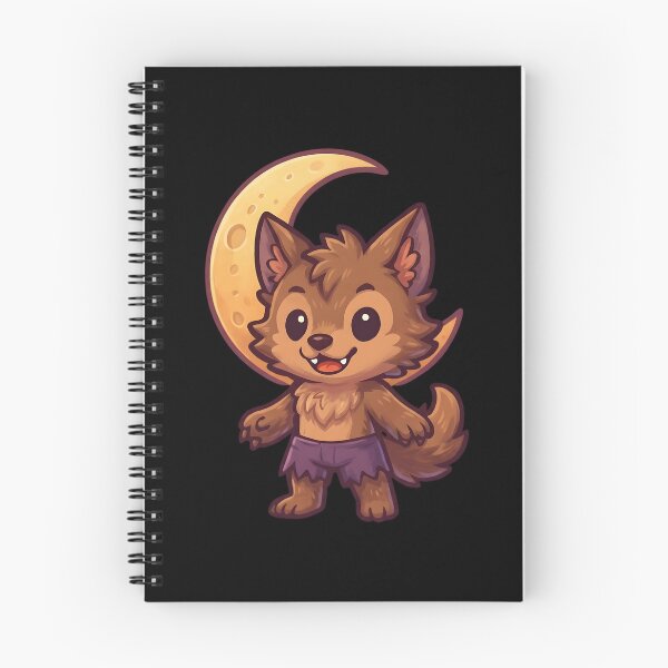 Item preview, Cute Werewolf & Crescent Moon Halloween Design designed and sold by SideKickCreates.
