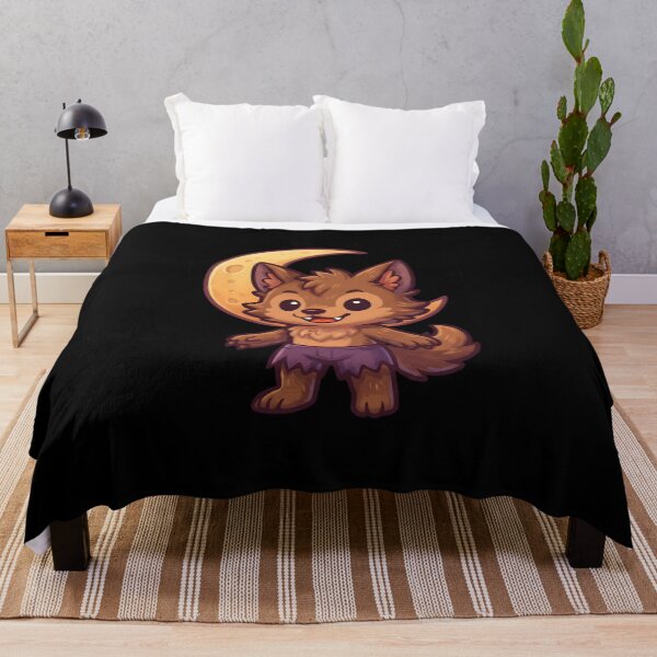 Item preview, Cute Werewolf & Crescent Moon Halloween Design designed and sold by SideKickCreates.