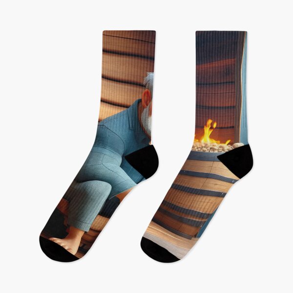 Item preview, Old Fart taking a Sauna designed and sold by Colin Bentham.