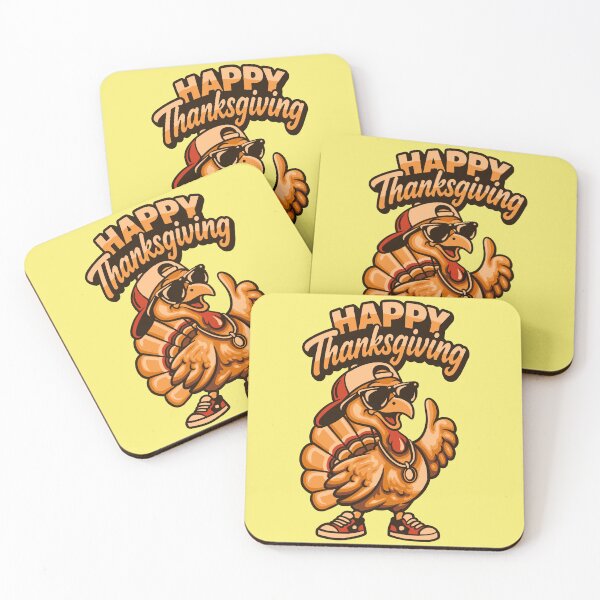Item preview, Cool Turkey Happy Thanksgiving – Funny Retro Streetwear Graphic designed and sold by phsycartwork.