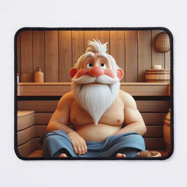 Item preview, Old Fart taking a Sauna designed and sold by Colin Bentham.