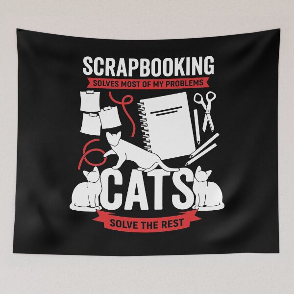 Item preview, Scrapbooking And Cats Funny Craft Lover designed and sold by MizoX7.