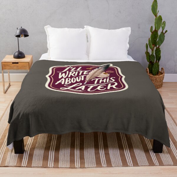 Item preview, I'll Write About This Later Quill Feather Writer Sticker designed and sold by peterdesigns.