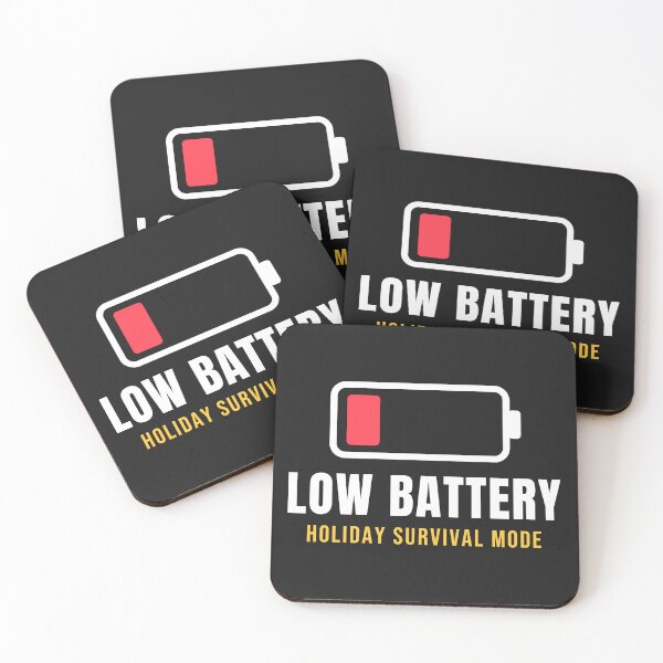 Item preview, Low Battery Holiday Survival Mode Family Christmas designed and sold by GatoBlanco.