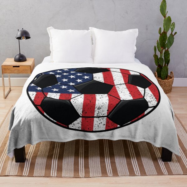 Item preview, Vintage American Flag Soccer Ball - Retro Soccer Fan designed and sold by Marshallamoakohene.