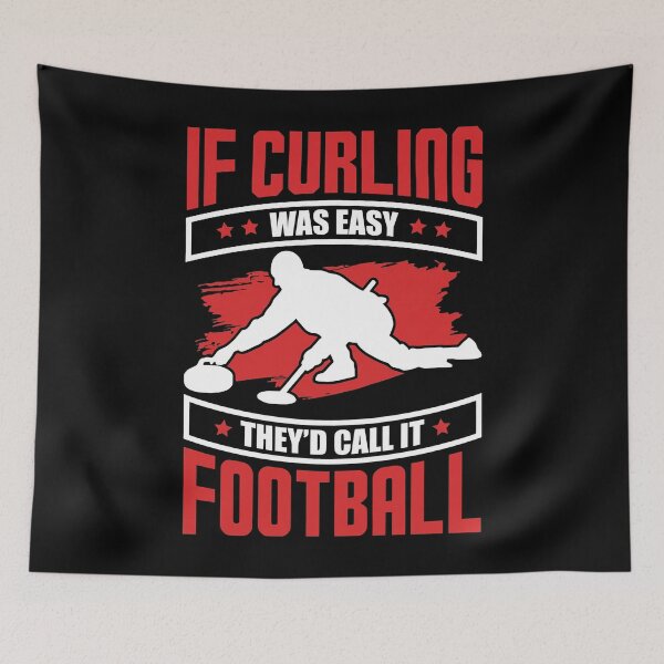 Item preview, Si el curling fuera fácil, lo llamarían fútbol. designed and sold by MizoX7.