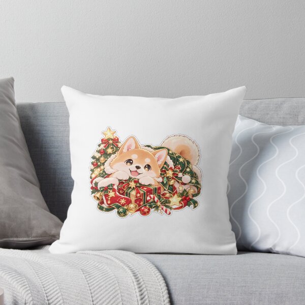 Item preview, Cute Christmas Shiba Inu with Magical Stars designed and sold by Hoshimusubi.