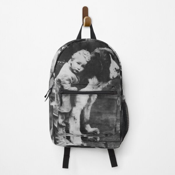 Item preview, In the kingdom of the Dogs a Boy is King; a boy and his beloved dog vintage black and white photograph designed and sold by Astrid Arkhangelsky.