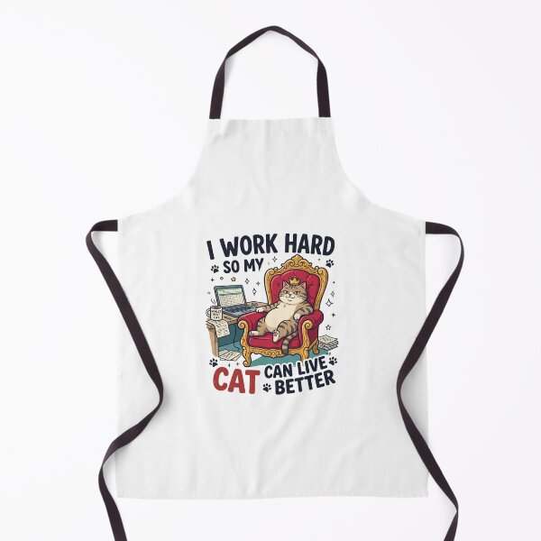 Item preview, I work hard so my cat can live better designed and sold by DigitalDreamStudio.