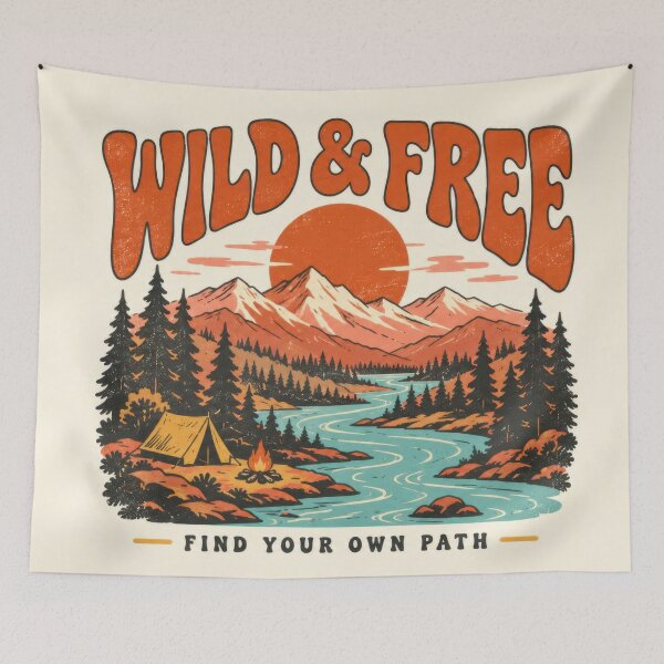 Item preview, Wild and free design with mountains designed and sold by anytka.