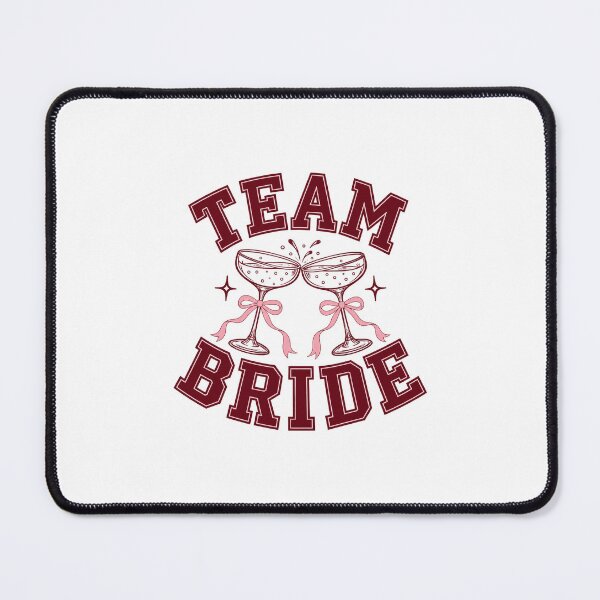 Item preview, Team Bride – Pink Bows & Champagne Glasses designed and sold by AnastasiCreates.