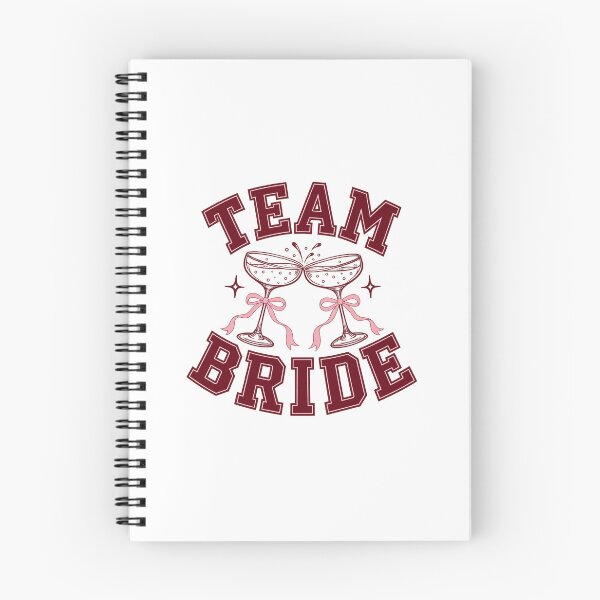 Item preview, Team Bride – Pink Bows & Champagne Glasses designed and sold by AnastasiCreates.