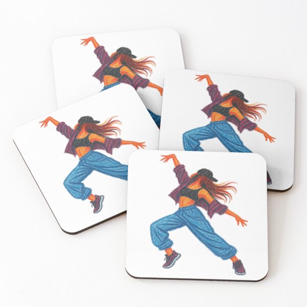 Item preview, Hip Hop Dance Girl Freestyle Street Dance Sketch Art designed and sold by RDproject.