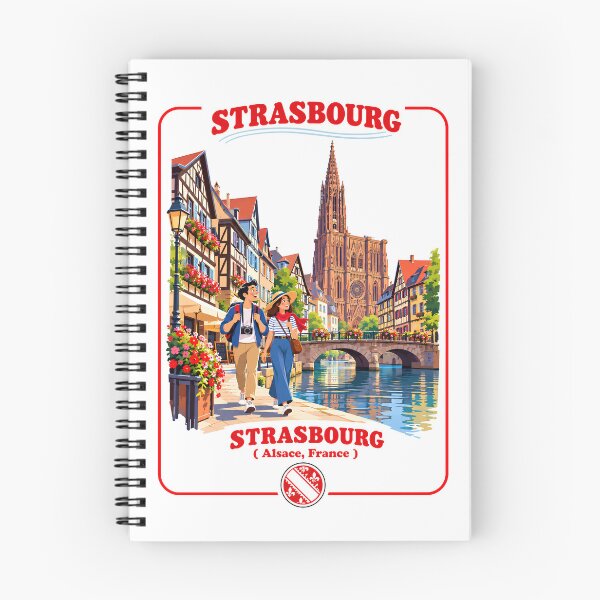 Item preview, Strasbourg France Travel Vintage Alsace Couple designed and sold by roam.andprint.