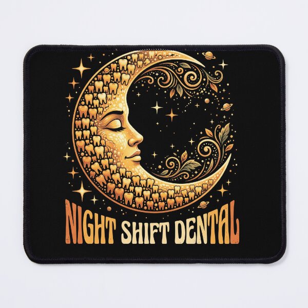 Item preview, Golden Crescent Moon Face with Tooth Pattern, Celestial Stars and Ornamental Vines designed and sold by ArcaneArtistry.