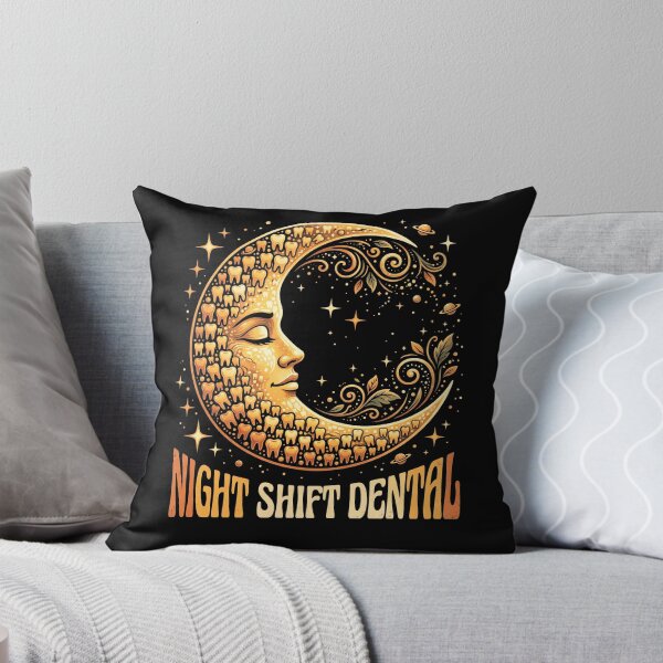 Item preview, Golden Crescent Moon Face with Tooth Pattern, Celestial Stars and Ornamental Vines designed and sold by ArcaneArtistry.