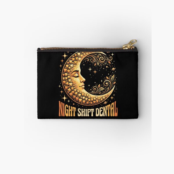 Item preview, Golden Crescent Moon Face with Tooth Pattern, Celestial Stars and Ornamental Vines designed and sold by ArcaneArtistry.
