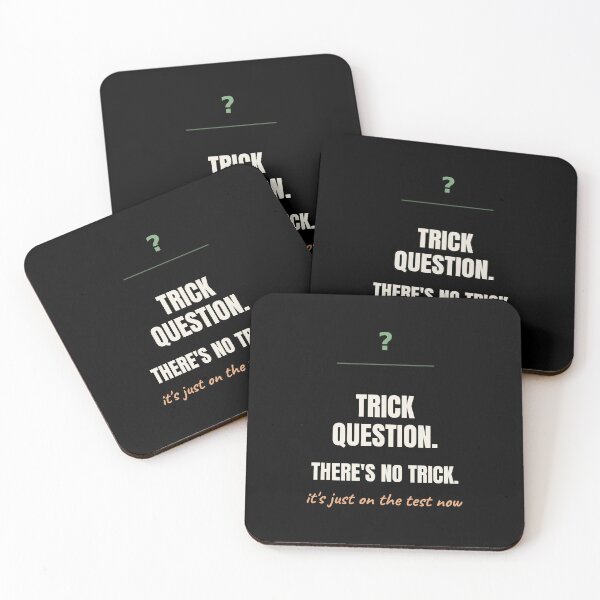 Item preview, Trick Question Theres No Trick Funny Teacher designed and sold by The Cozy Design Studio.