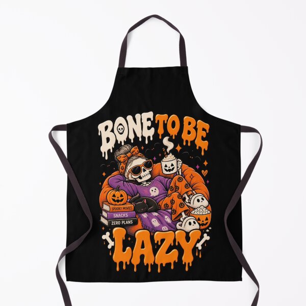 Item preview, Bone To Be Lazy Funny Halloween Skeleton Art designed and sold by Cardio Boutique.