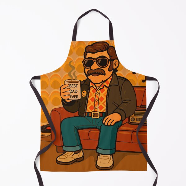 Item preview, A man sitting on a sofa with a cup of drink, retro style image designed and sold by Zhanna LL.