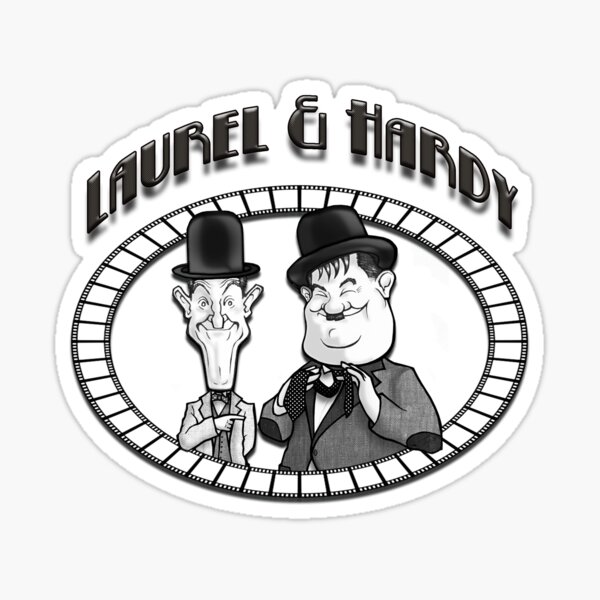Laurel and Hardy Sticker