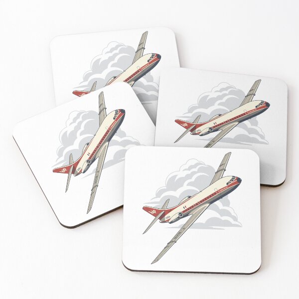 Item preview, The Retro Caravelle Airplane Illustration designed and sold by BareCanvasCompany.