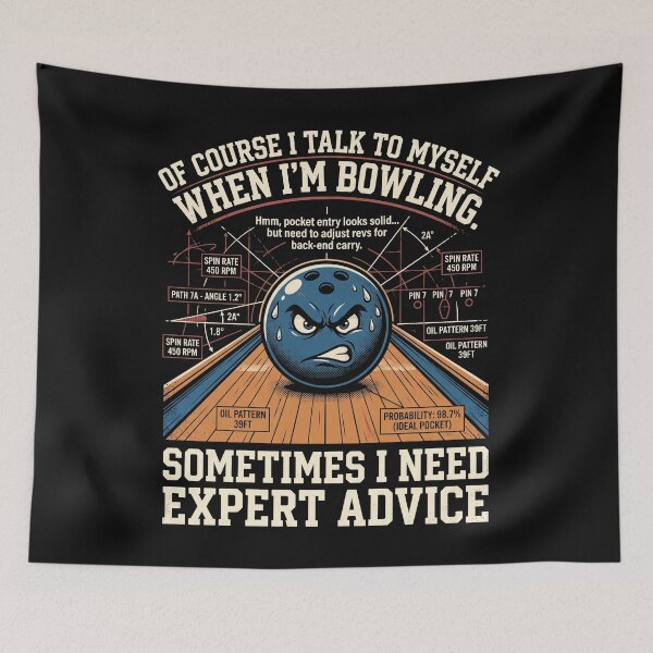 Item preview, I Talk To Myself When Im Bowling Expert Advice designed and sold by MizoX7.