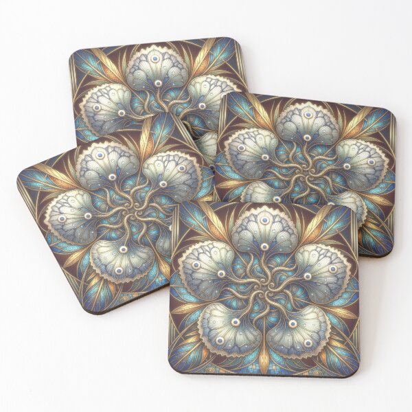 Item preview, Oceanic Art Nouveau Mandala Illustration designed and sold by Frackxion.