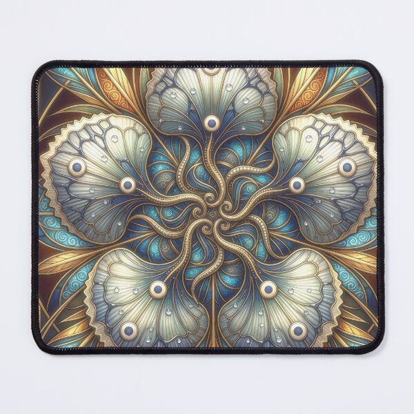 Item preview, Oceanic Art Nouveau Mandala Illustration designed and sold by Frackxion.