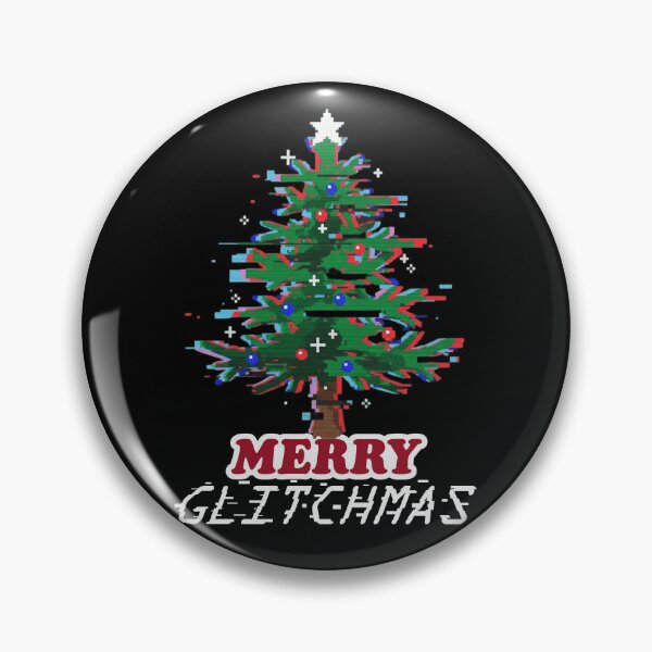 Item preview, Christmas tree with a blue and pink glitch effect 2 designed and sold by samuzai.