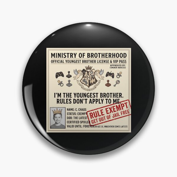 Item preview, Ministry Of Brotherhood Youngest Brother License designed and sold by MizoX7.