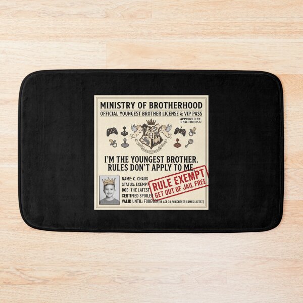 Item preview, Ministry Of Brotherhood Youngest Brother License designed and sold by MizoX7.