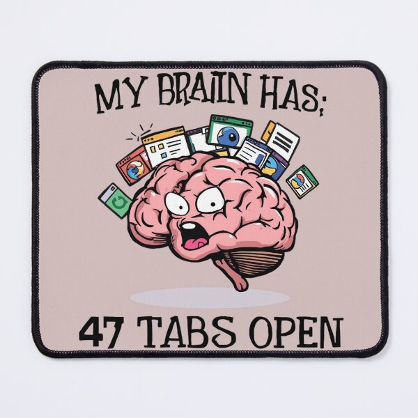 Item preview, Funny Overthinker Brain Design designed and sold by SoftLifeClub.