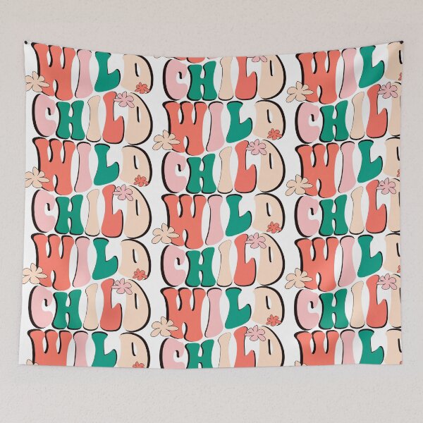 Item preview, Retro-style lettering "Wild Child" designed and sold by Zhanna LL.