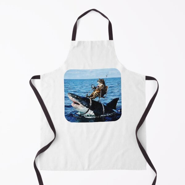 Item preview, Cat Riding A Shark designed and sold by KristiTaylorArt.