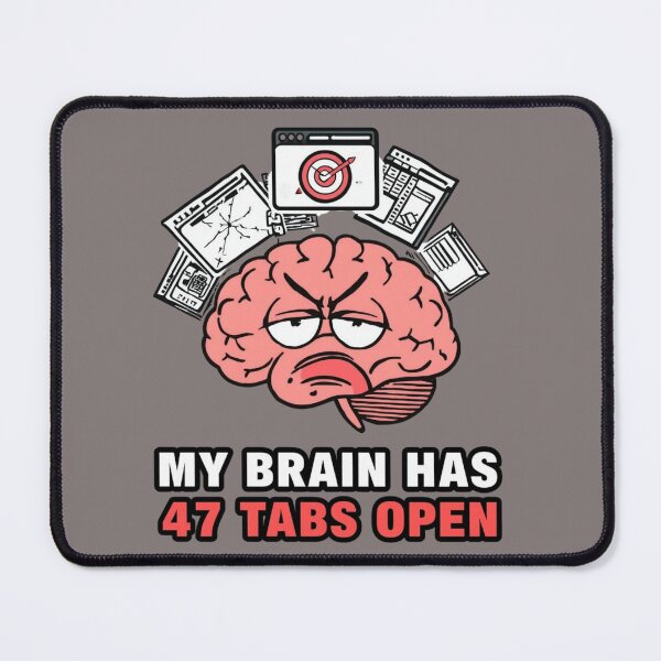 Item preview, Funny Overthinker Brain Design designed and sold by SoftLifeClub.