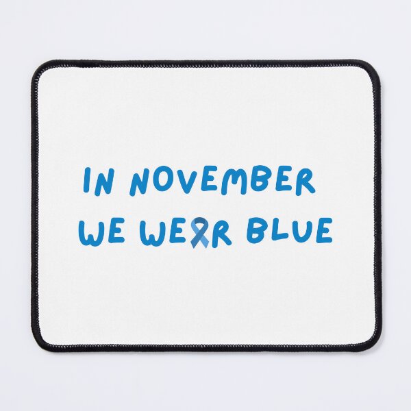Item preview, In November We Wear Blue Diabetes Awareness Ribbon Blue Font Groovy Meme designed and sold by kristy1003.