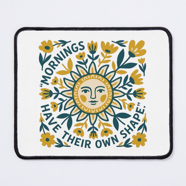 Item preview, Celestial Sun Face with Golden Florals Folk Art Illustration designed and sold by SHOP-Corner.