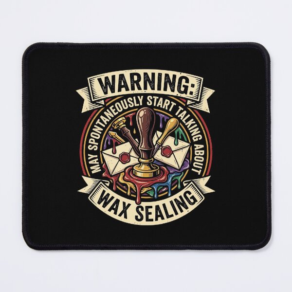 Item preview, Warning May Talk About Wax Sealing Badge designed and sold by MizoX7.