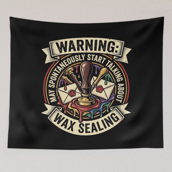Item preview, Warning May Talk About Wax Sealing Badge designed and sold by MizoX7.