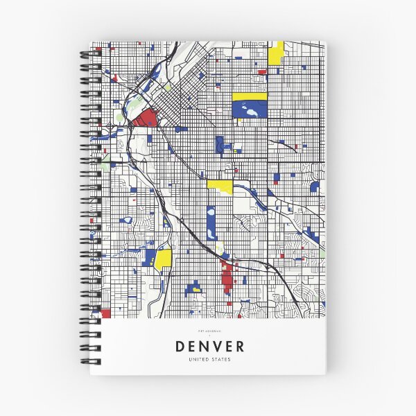 Item preview, Denver (United States) Map x Piet Mondrian designed and sold by Francisco Couto.