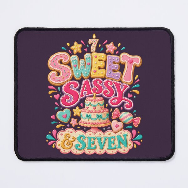 Item preview, Sweet Sassy and Seven Pastel Cookie Birthday Cake designed and sold by AmiGraph.