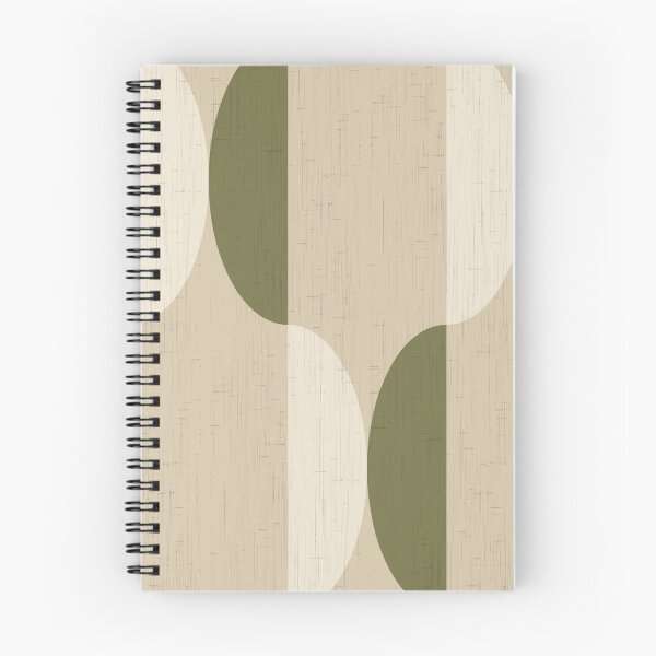 Item preview, Mid Century Modern Oval Tile – Cream Oatmeal Sage designed and sold by susycosta.