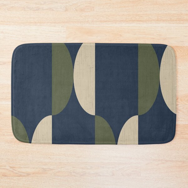 Item preview, Mid Century Modern Oval Tile – Navy Olive designed and sold by susycosta.