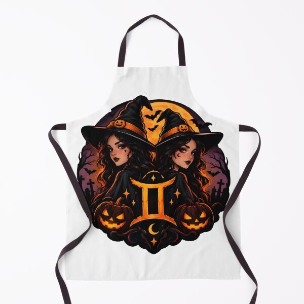 Item preview, Gothic Gemini Twin Witches Halloween Zodiac designed and sold by Zodiac Celestial Art.