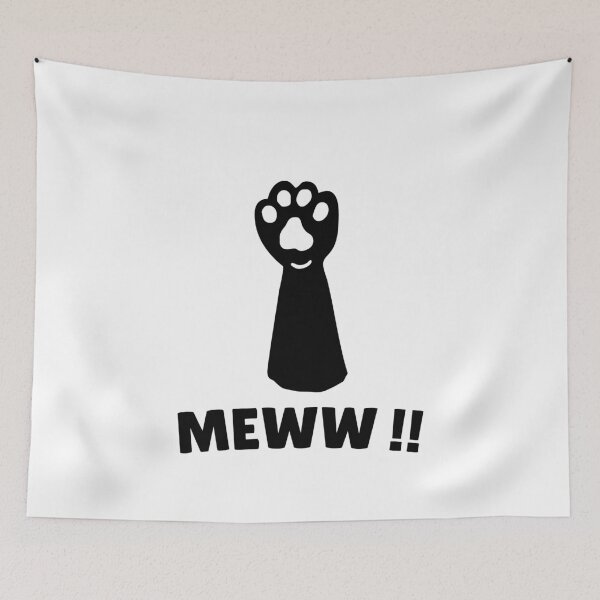 Item preview, Funny Cat Paw Meww – Cute Cat Lover Design designed and sold by Appu6667.
