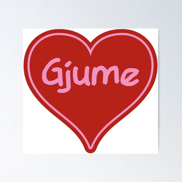 Item preview, Gjume Funny Albanian Quote designed and sold by StickytimeAl.